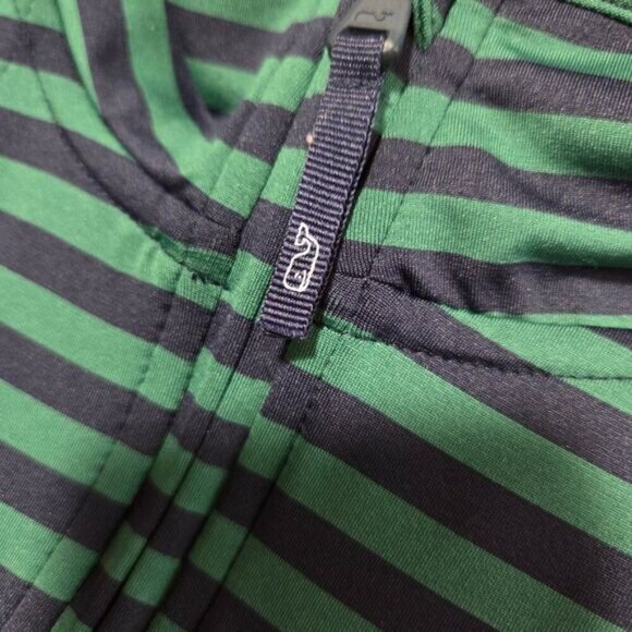 LIKE NEW VINEYARD VINES BLUE/ GREEN THE SHEP LONGSLEEVES MOCK NECK TOP SIZE L - Picture 10 of 16